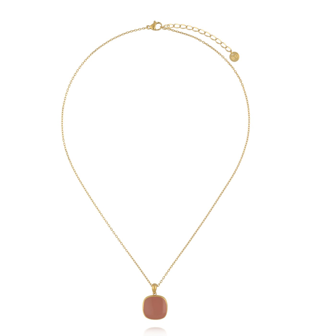 Naszyjnik z zawieszką w kolorze karmelowym NSY0640