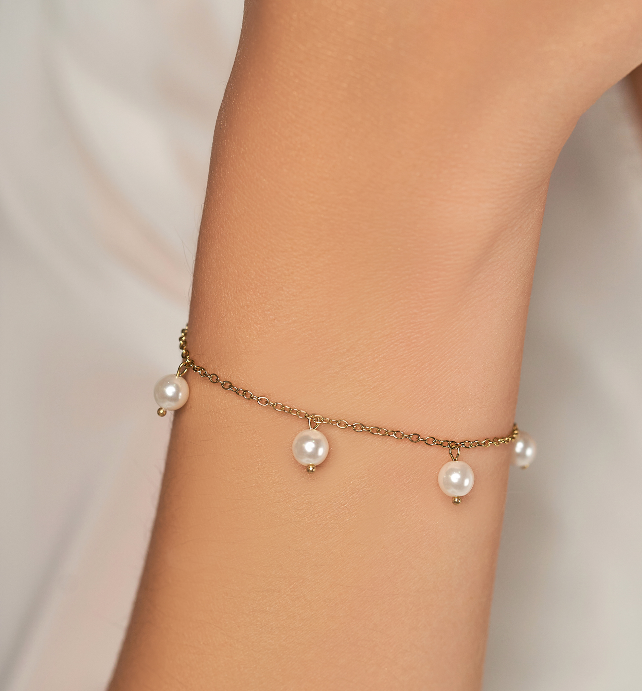 Bransoletka złota z perłami Arua BSA0297