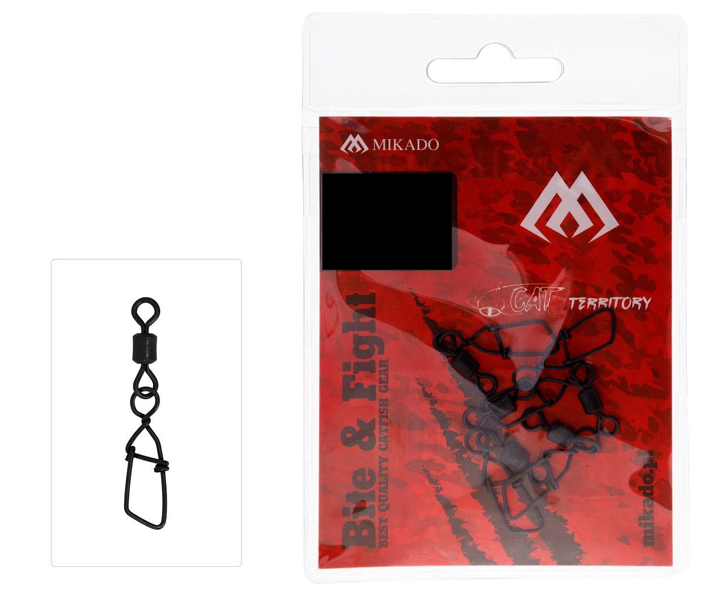 Mikado Krętlik Rolkowy z Agrafką German Czarny Matt nr 1/0