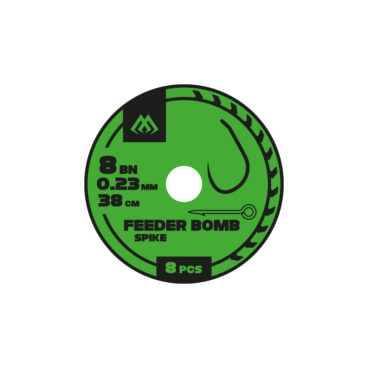 Mikado Przypon gotowy Feeder Bomb z Igłą Bezzadziorowe 10/0 20mm