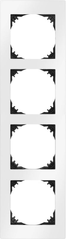 Ramka poczwórna Elektro-Plast Vestra biała