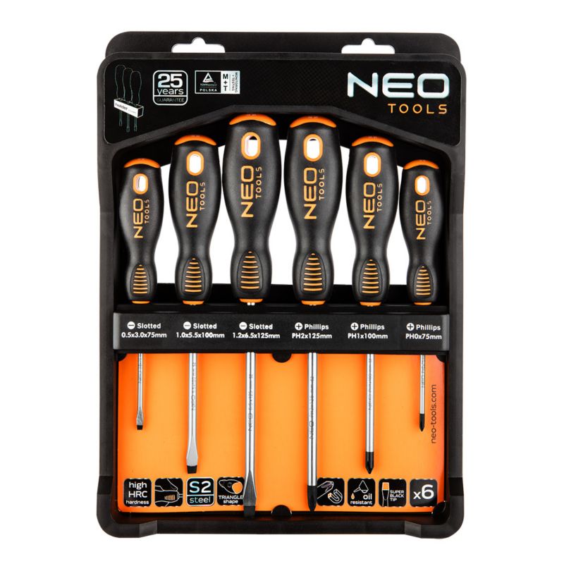 Wkrętaki NEO TOOLS 6 szt. 1 kpl