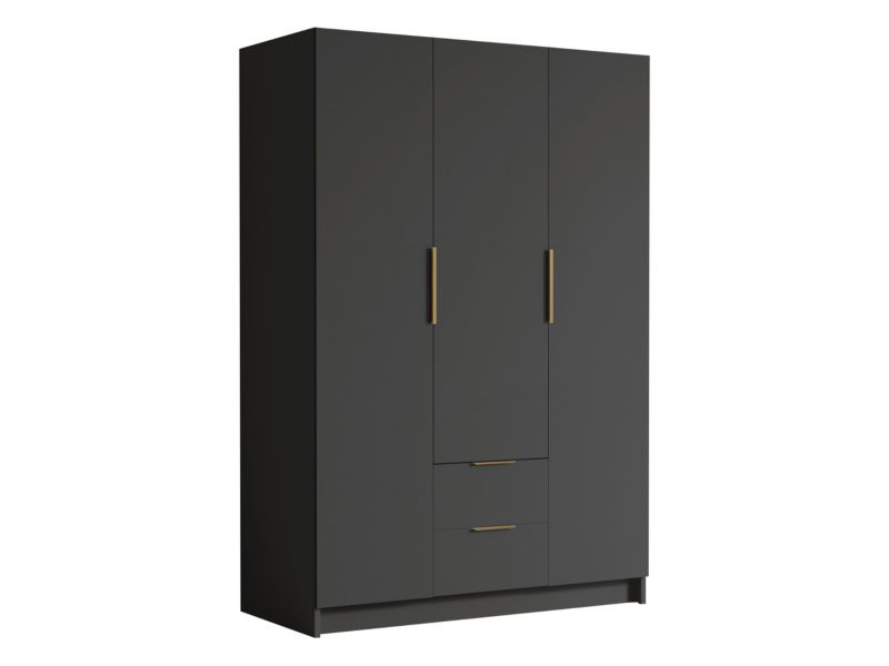 Szafa pokojowa MIRJAN 24 Calwi I 150 czarny + złoty 1 szt.