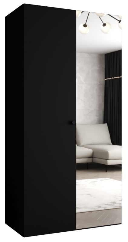 Szafa uchylna Abiks PARMA 2 100 wys. 202 cm Czarny + u. Czarny 1 szt