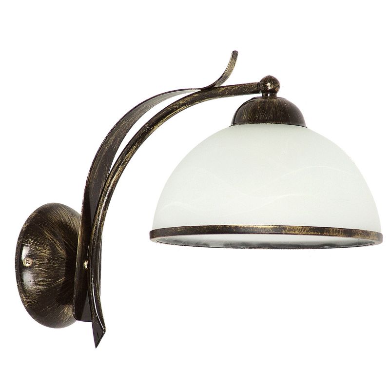 Kinkiet ścienny Luminex Korfu złota patyna-biały 1 x E27 x 15W IP20 wym: 27 x 19 x 29 cm - 1 szt.