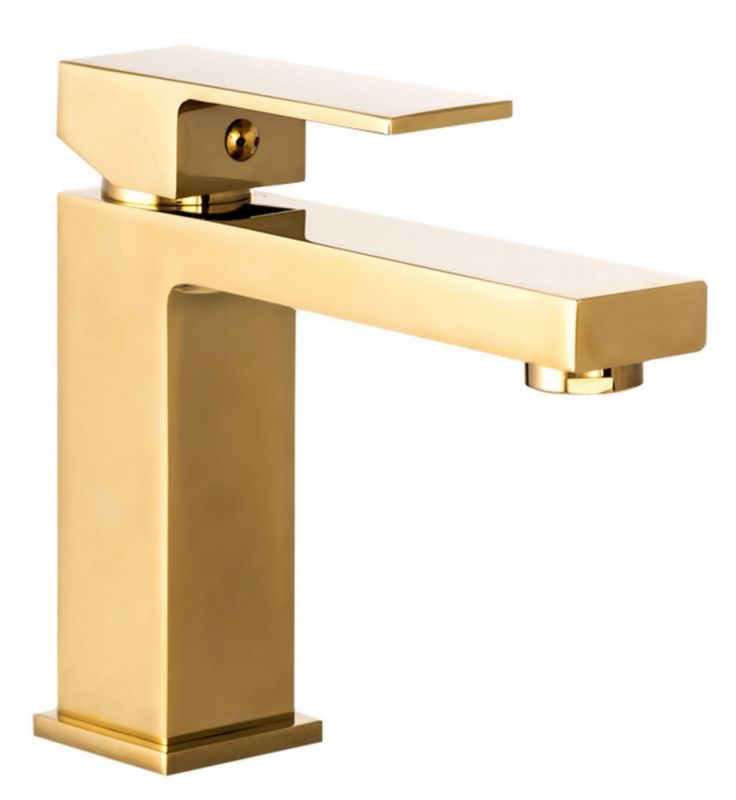 Zestaw Złoty Kran Umywalkowy Niski + Bidetowy Granitan Ister 1 szt.