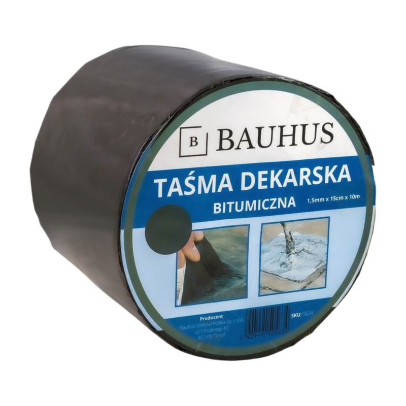 Taśma bitumiczna Bauhus dekarska wodoodporna grafit 10 cm 1 szt.