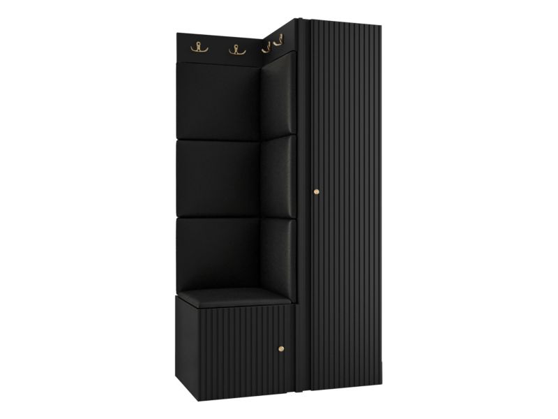 Zestaw MIRJAN 24 Orion Ryfel Slim XXV czarny + czarna ekoskóra 1 kpl.