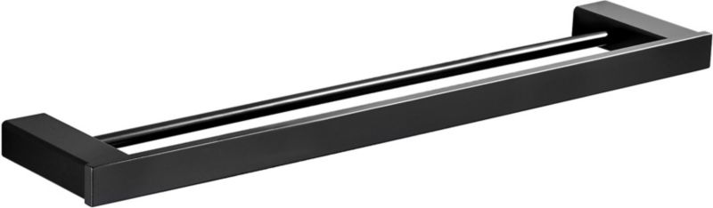 Podwójny wieszak na ręczniki Mexen Pavo czarny 60 cm 2 szt.