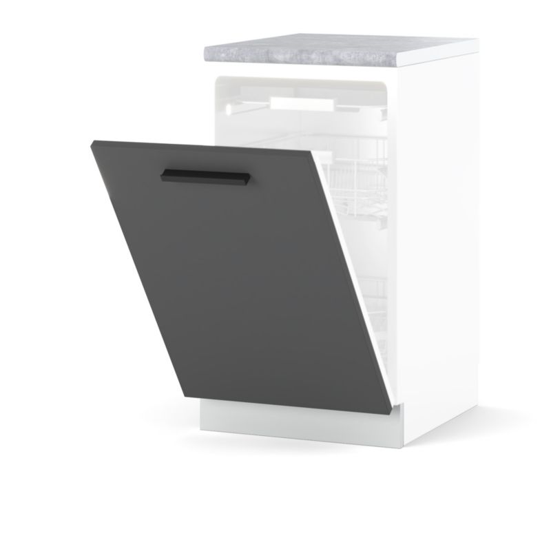 Szafka Kuchenna Hurtownia-Mebli Stojąca Do zmywarki Blanka dolna ZM45 45cm Biały Mat Szary Mat 45x47x85 cm 1szt.