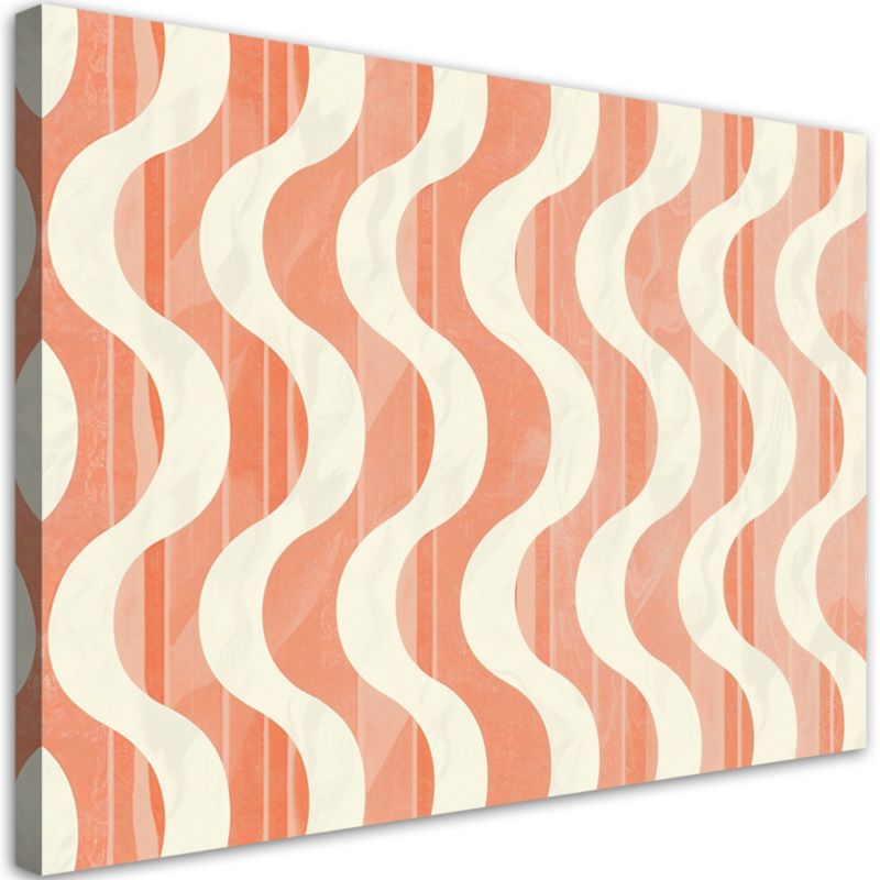 Obraz do salonu nowoczesny Feeby Falista Abstrakcja Retro 90x60cm 1szt