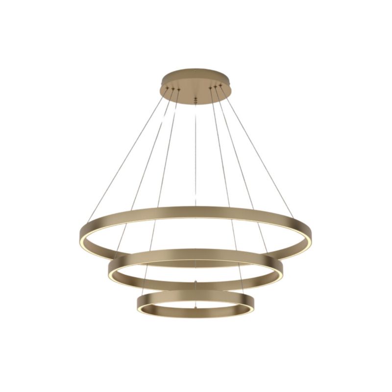 Lampa wisząca Maytoni Rim mosiężno-złota wym: 120 x 80 x 80 cm wbudowany LED 115W 1 szt.