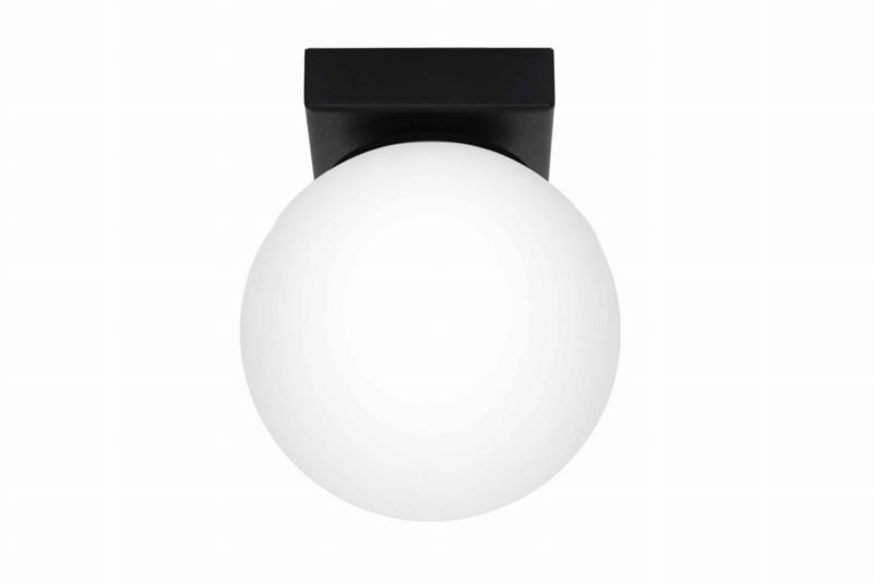 Plafon sufitowy Sollux Lighting Yoli czarno-biały 1 x G9 x 12W IP20 wym: 14,5 x 12 x 12 cm - 1 szt.