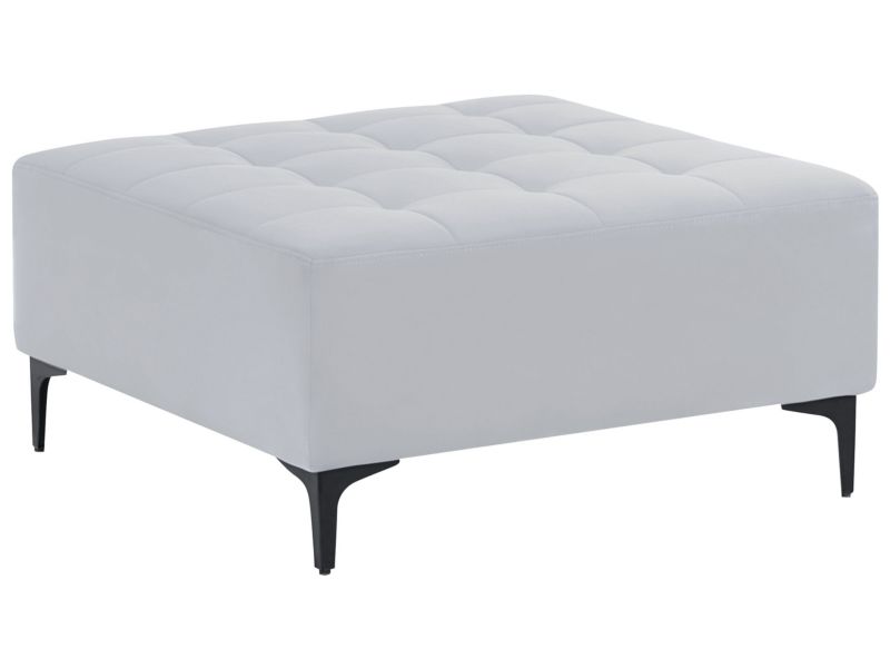 Otomana Aberdeen Welur Jasnoszary 1 szt.