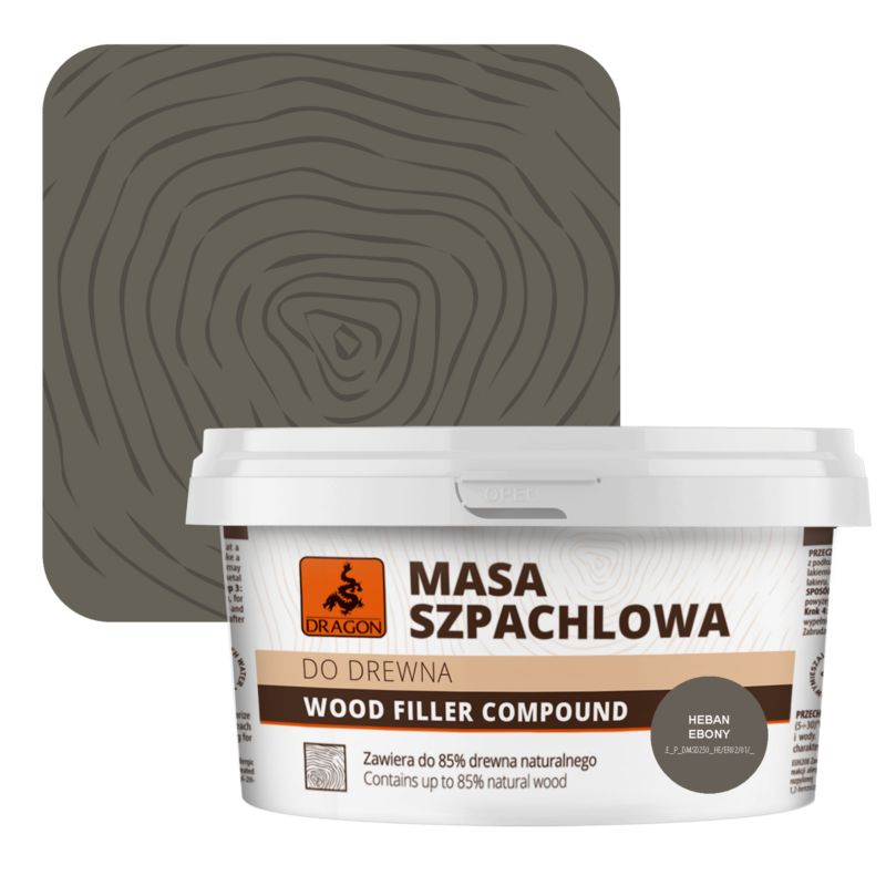 Masa szpachlowa do drewna Dragon heban 250 g