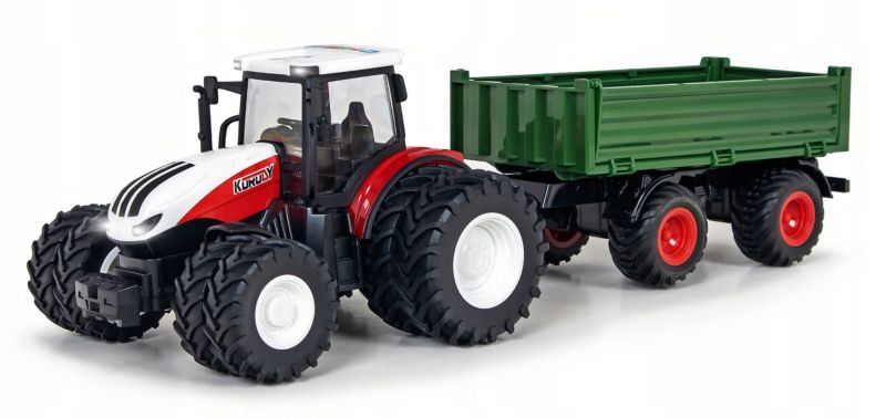 Traktor z przyczepą Sapphire SK-83 zdalnie sterowany ciągnik dla dzieci światła akumulator 1szt