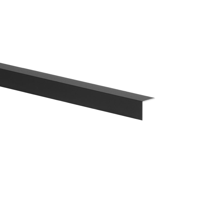 Kątownik aluminiowy 2600 x 15 x 15 x 1 mm ciemnoszary