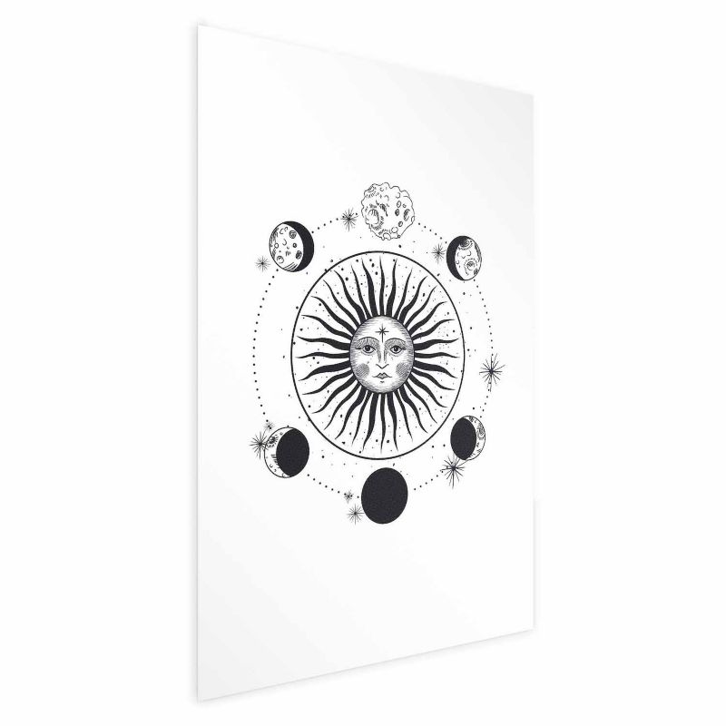 Plakat Artgeist Fazy księżyca 60x90 cm bez ramy 1 szt