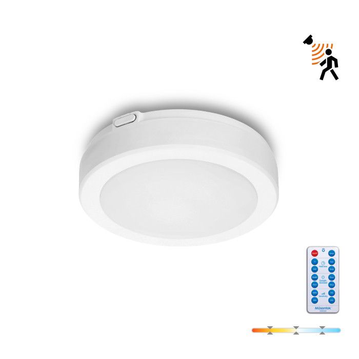 Plafon z czujnikiem ruchu LED 12W Kobi 3cct IP65 biały 1szt.