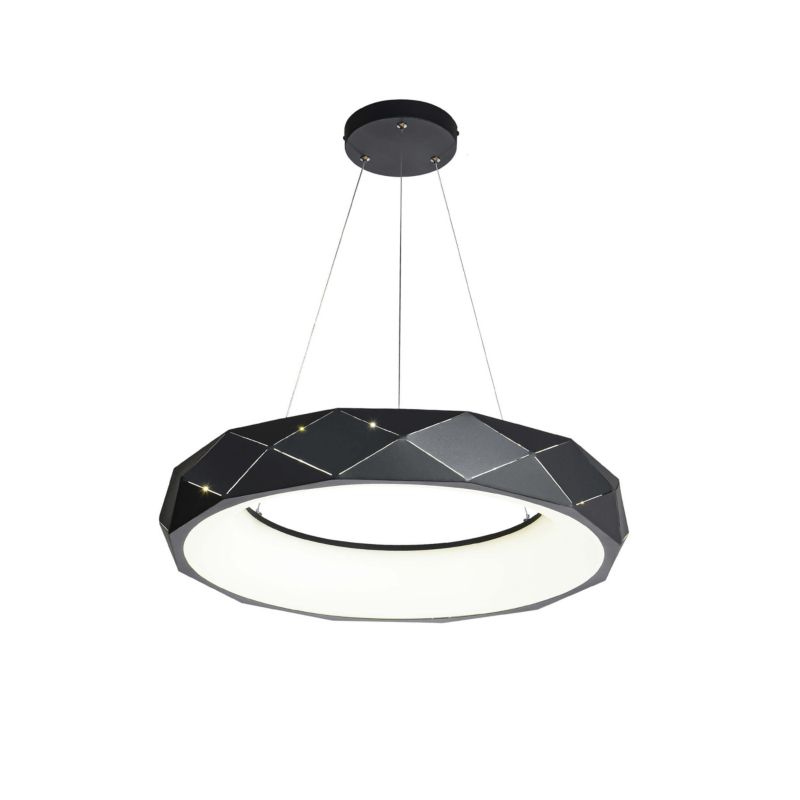 Żyrandol Light Prestige Reus czarno-biały wym: 100 x 60 x 60 cm wbudowany LED 36W 1 szt.