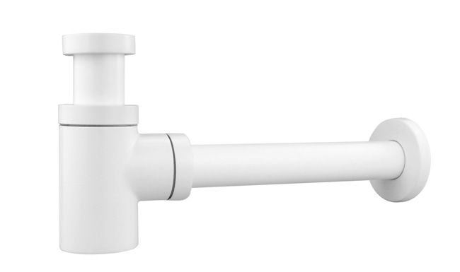 Syfon umywalkowy mosiądz biały