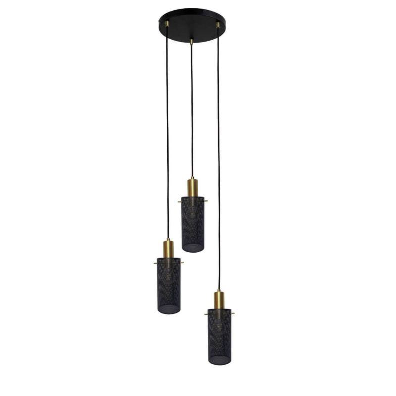 Lampa wisząca Tirana 3 Light Prestige czarna 3xE27