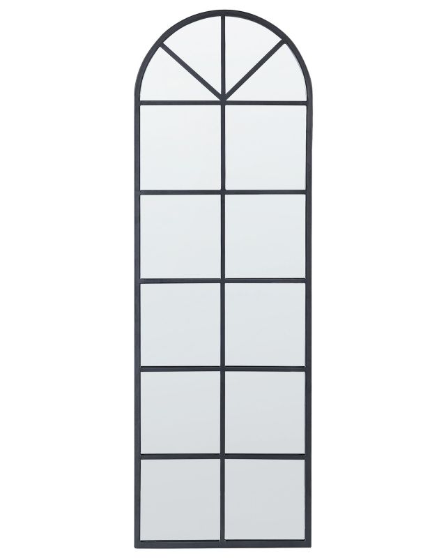 Lustro ścienne Brouage 40 cm 120 cm Metal Czarny 1 szt.