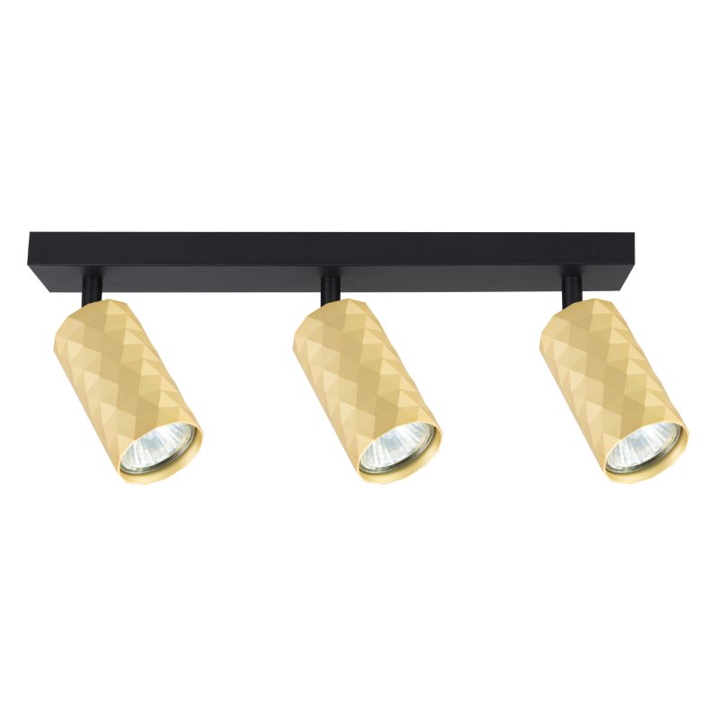 Lampa punktowa, DPM, 3 x GU10, złota, 1szt