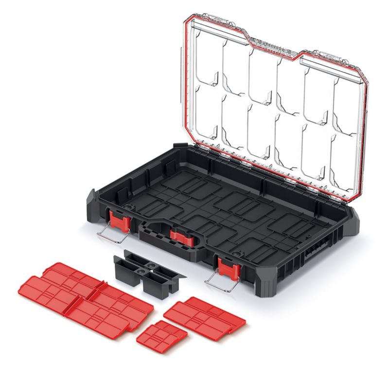 Organizer narzędziowy, Kistenberg, MSX 55 NISKI KMX55408S, 1 szt.