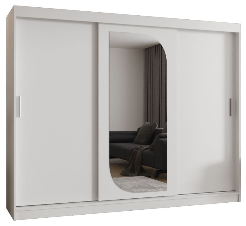 Szafa przesuwna Garderoba Abiks LUCY 250 biały mat 1szt.