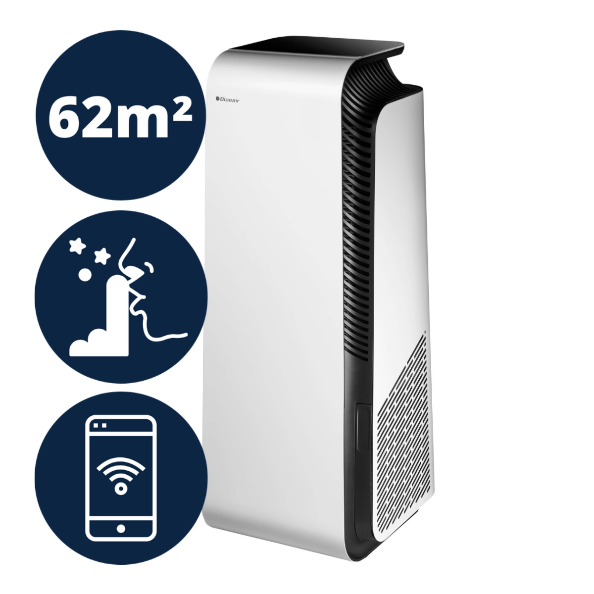 Blueair HealthProtect 7770i. Najlepszy oczyszczacz powietrza z ekranem LCD od Blueair. Postaw na szwedzką technologię.