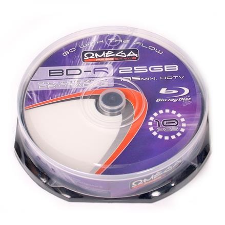 OMEGA BD-R x6 25GB PRINT FF c-10 40877 44093 - Henryx24