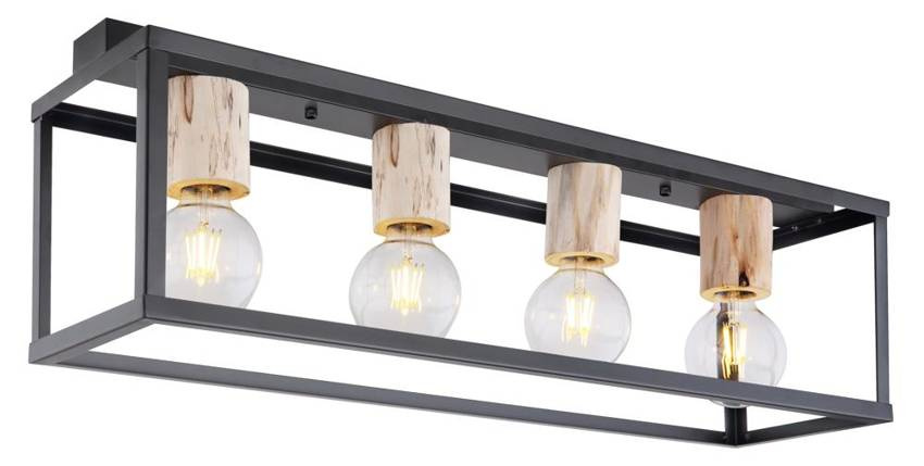 Industrialna lampa sufitowa RETRO 4xE27
