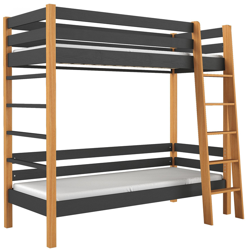 Dwuosobowe łóżko piętrowe do pokoju dziecięcego ZETTA