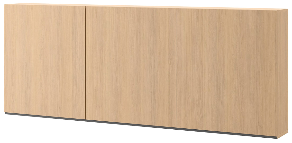 Szafka wisząca 210 cm z pojemnymi półkami WOOW dąb vincenza