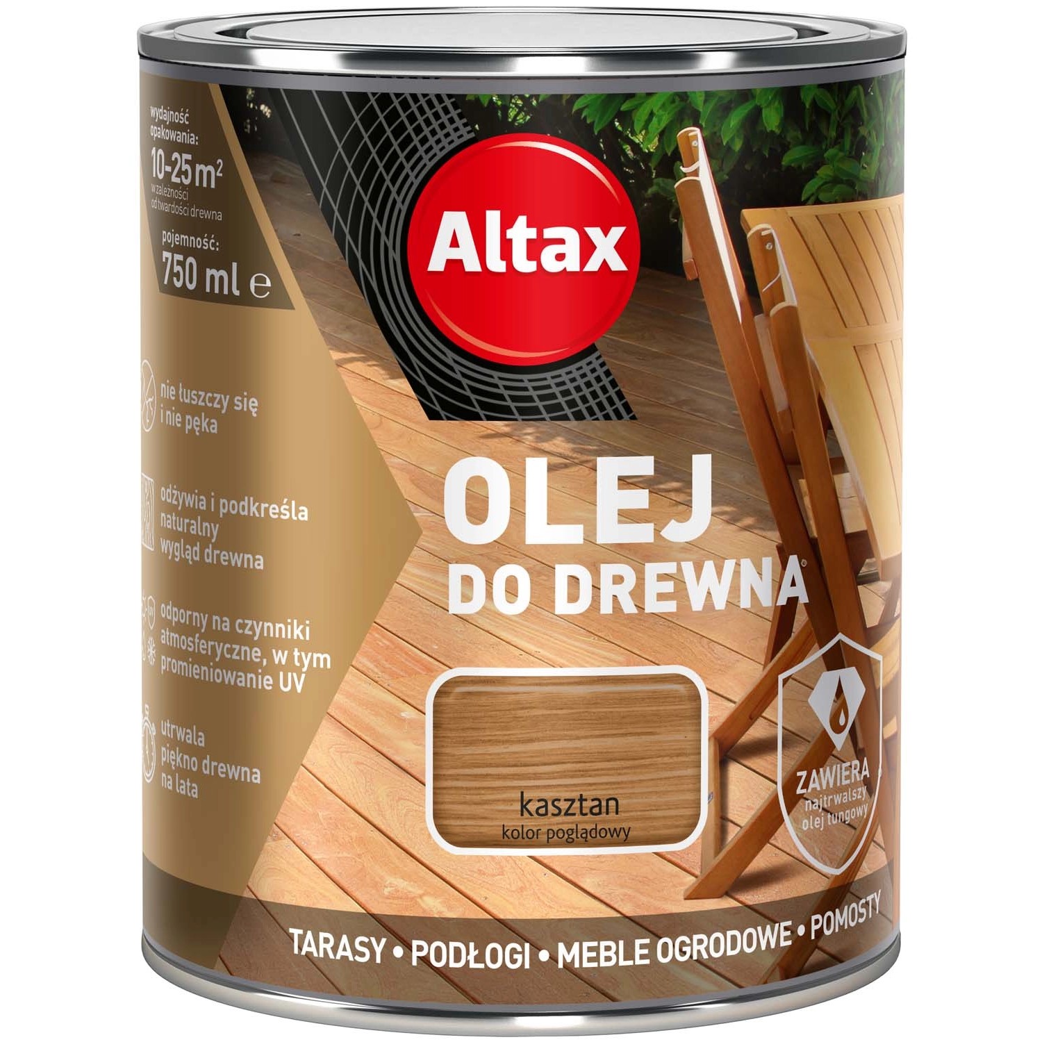 Altax Olej do drewna kasztan 0,75L