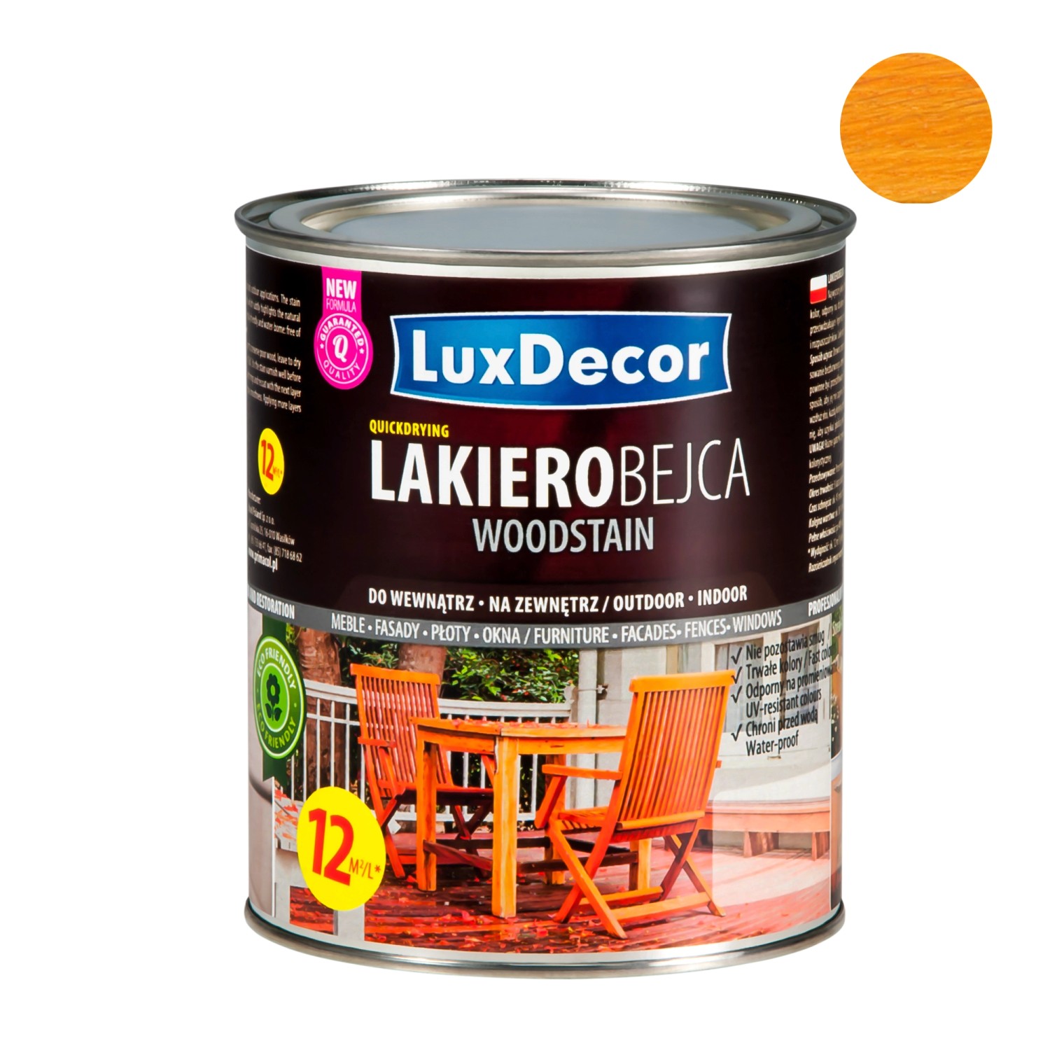 LuxDecor Lakierobejca do drewna sosna 750 ml