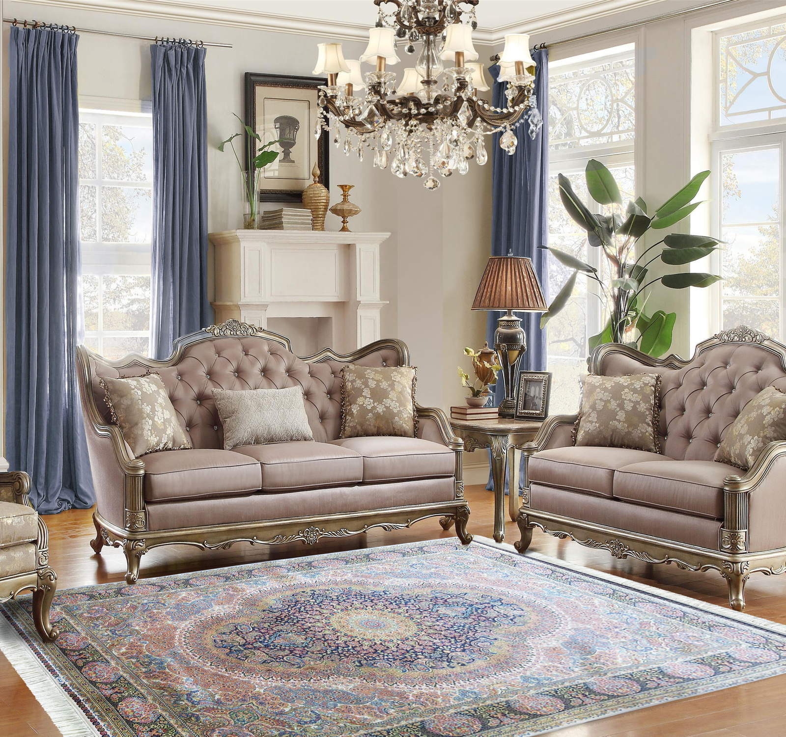 Wytworny dywan Qum Silk 09- wielokolorowy