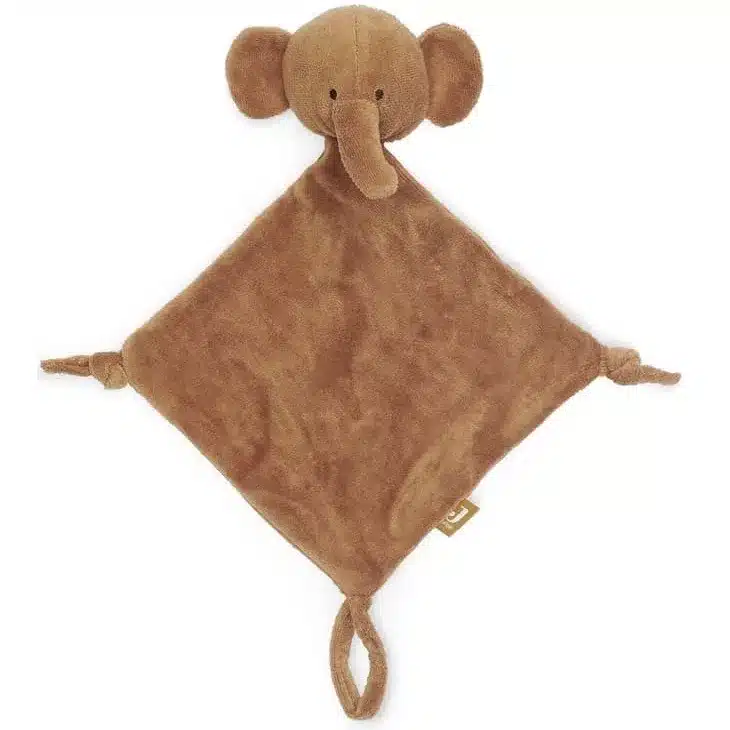 Przytulanka dou dou z zawieszką na smoczek Elephant CARAMEL Jollein BBTB