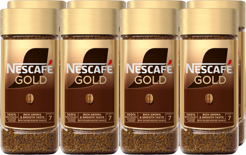 8x Kawa rozpuszczalna Nescafe Gold, 100g