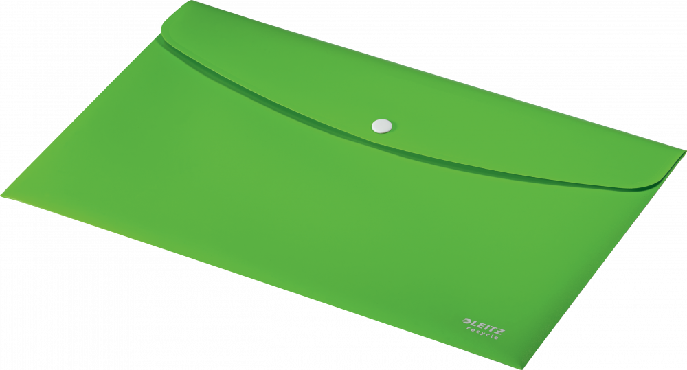 Teczka kopertowa Leitz Recycle, A4, na zatrzask, zielony
