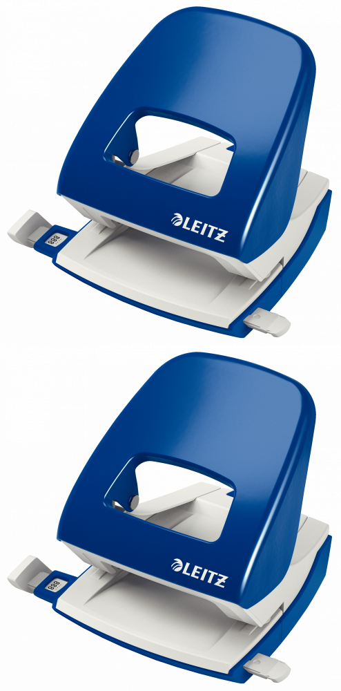 2x Dziurkacz Leitz New NeXXt, duży, do 30 kartek, niebieski