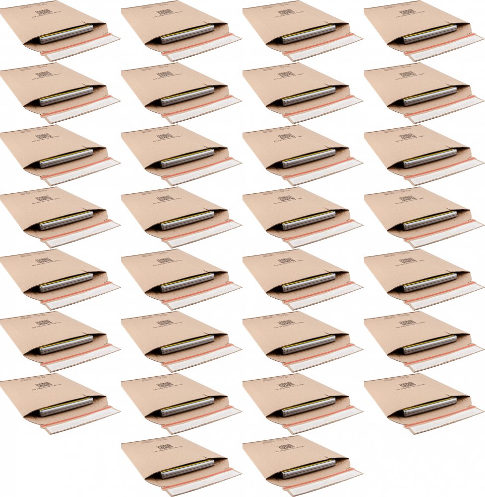 100x Koperta kartonowa, A4, 250x350mm, brązowy