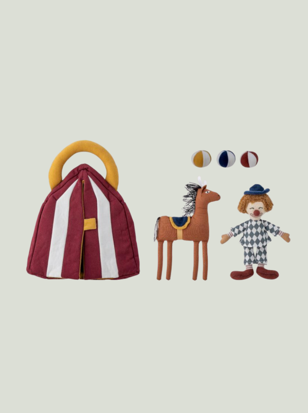 Theobald Miękka zabawka, Czerwona, Bawełna Bloomingville MINI