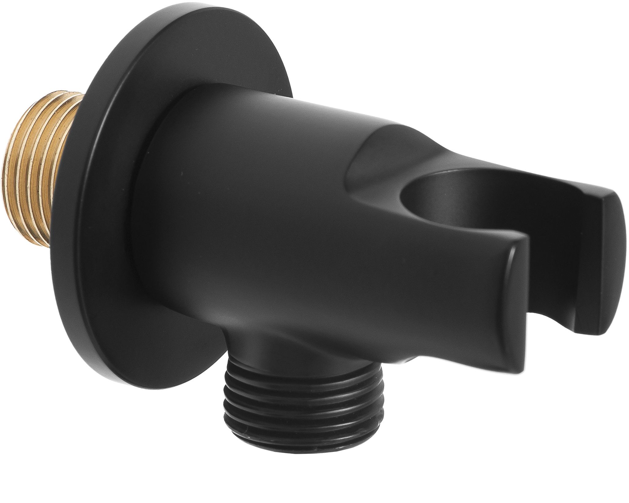 Invena przyłącze kątowe z uchwytem czarne SC-P1-040