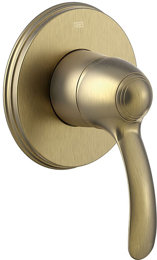 Tres Monoclasic bateria prysznicowa podtynkowa stary mosiądz 242.177.01.LV