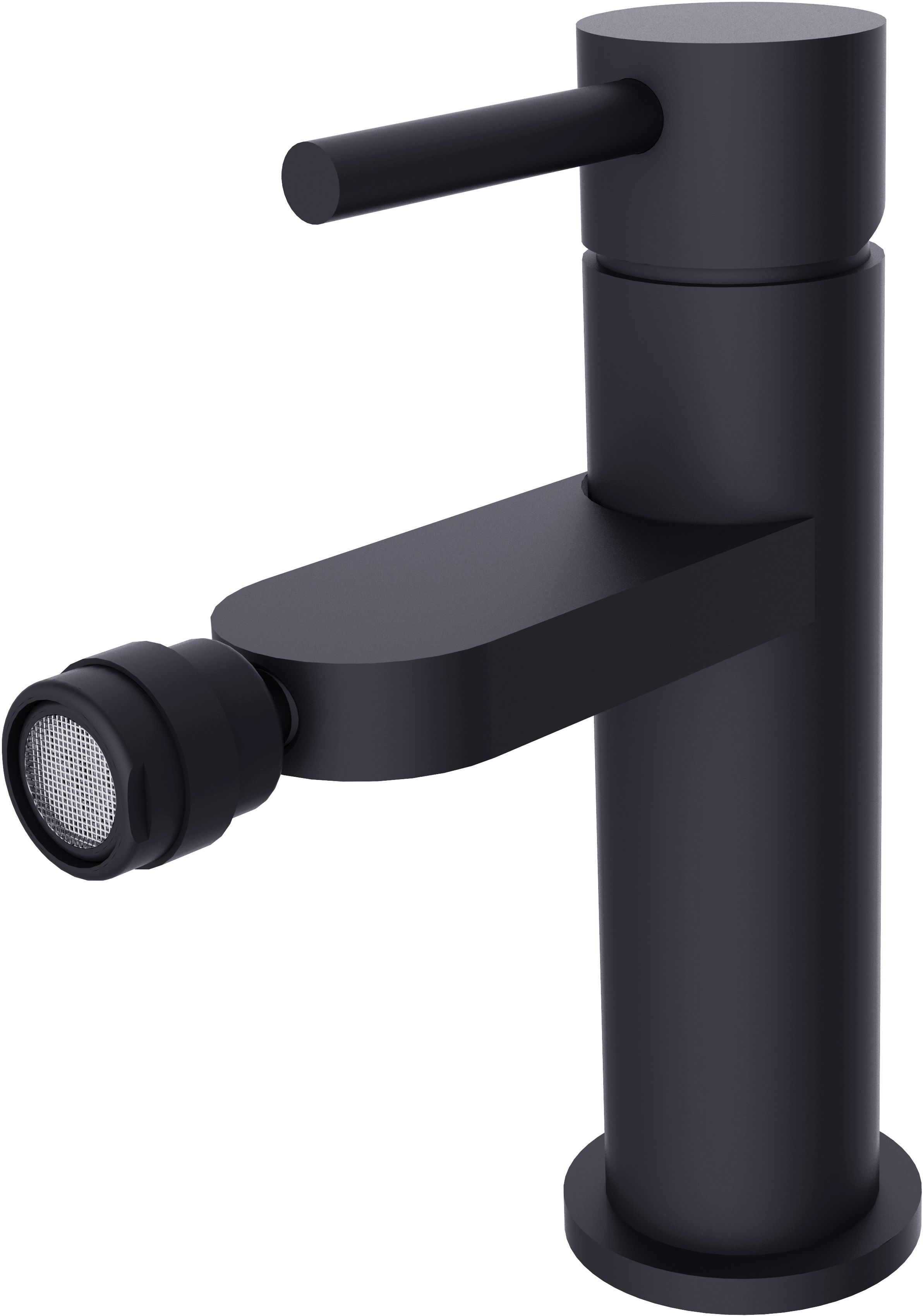 Besco Decco bateria bidetowa stojąca czarny mat BB-D-CZ