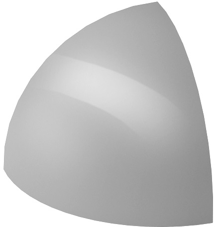 Paradyż Gamma kształtka 3x3 cm E szara