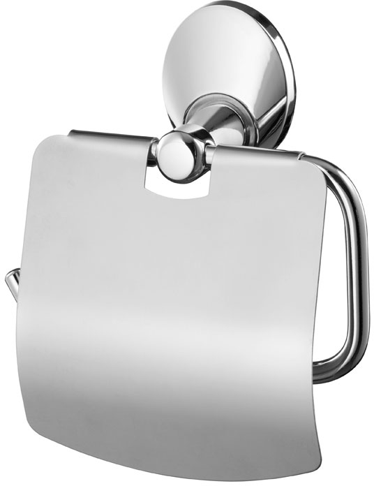 Bisk Emotion uchwyt na papier toaletowy z pokrywą chrom 03106
