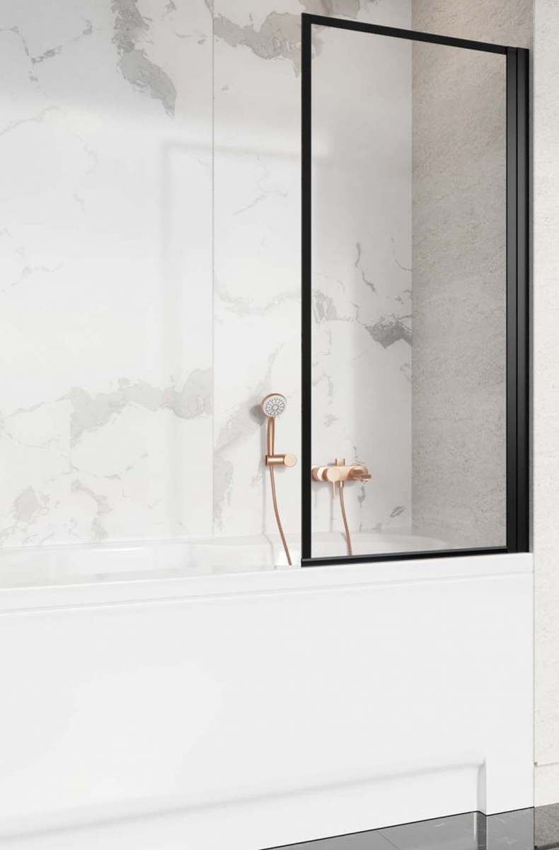 Radaway Nes Black PNJ I Frame parawan nawannowy 70 cm prawy czarny mat/szkło Frame 10011070-54-56R